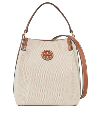 Blake Bucket Bag, £260, Handbags, Brown/Cream, Canvas/Leather, Front view